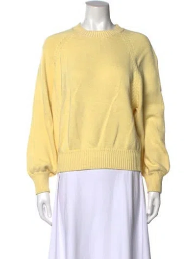 Pre-owned High Sport Crew Neck Sweater In Yellow