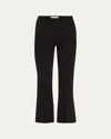 High Sport Cropped Kick Flare Pants In Black