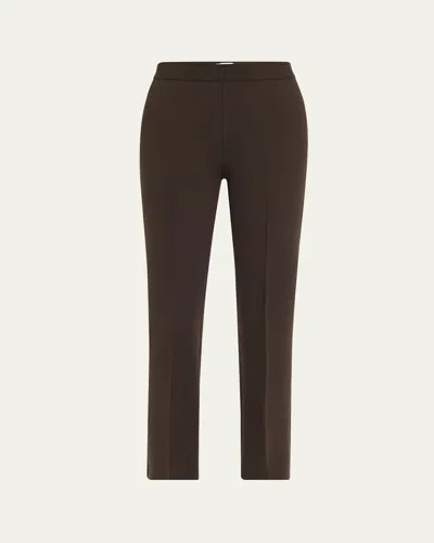 High Sport Cropped Kick Flare Pants In Cocoa