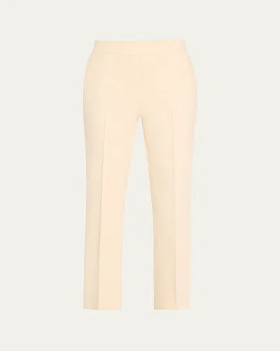 High Sport Cropped Kick Flare Pants In Ivory