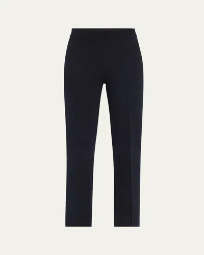 High Sport Cropped Kick Flare Pants In Navy