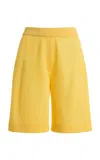 High Sport Exclusive Joy Slinky Knit Shorts In Yellow