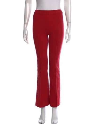 Pre-owned High Sport Flared Pants In Red