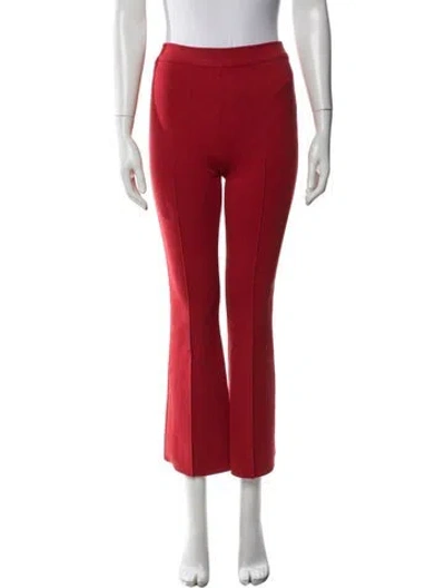 Pre-owned High Sport Flared Pants In Red