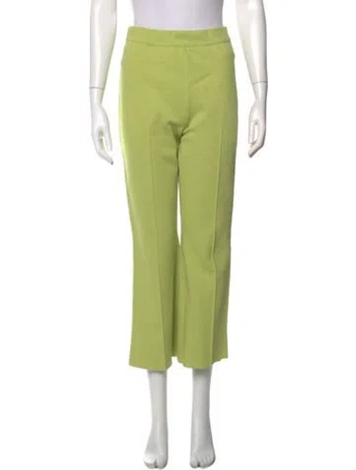 Pre-owned High Sport Flared Pants In Green