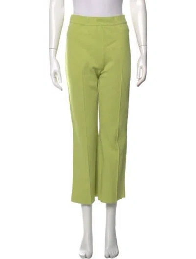 Pre-owned High Sport Flared Pants In Green