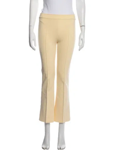 Pre-owned High Sport Flared Pants In Yellow