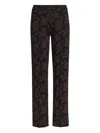 High Sport Floral-pattern Trousers In Brown
