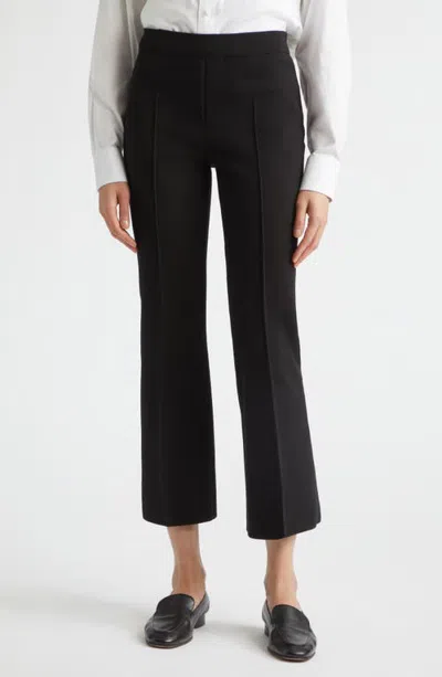 High Sport Geo Kick Flare Cropped Pants In Black