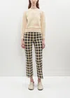 High Sport Kick Flared Stretch-cotton Knit Pants In Navy / Light Khaki