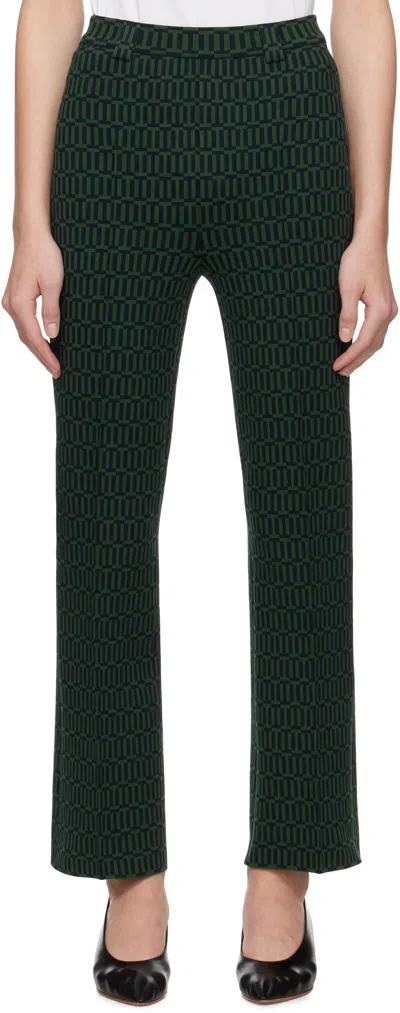 High Sport Green & Navy Charlie Trousers