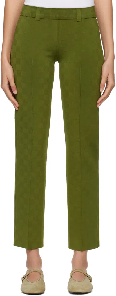 High Sport Green Nsfw Julep Trousers In 310 Moss