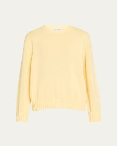 High Sport Jordan Cotton Crewneck Sweater In White