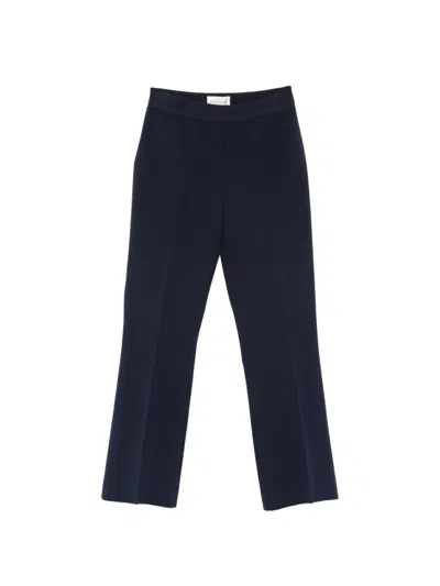High Sport Kick Tonal-stripe Trousers In Blue