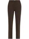 High Sport Cropped Kick Flare Pants In Brown