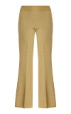 High Sport Kickit Flared Diamond-jacquard Knit Pants In Neutral