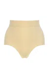 High Sport Knit Cotton-blend Boy Shorts In Yellow