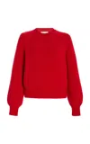 High Sport Lara Cotton Sweater In Red