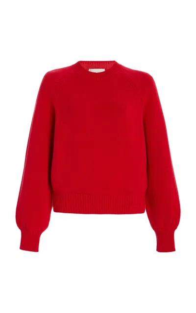 High Sport Lara Cotton Sweater In Red