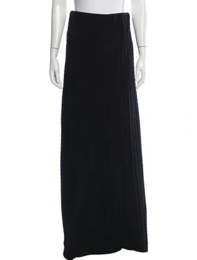 Pre-owned High Sport Long Skirt In Black