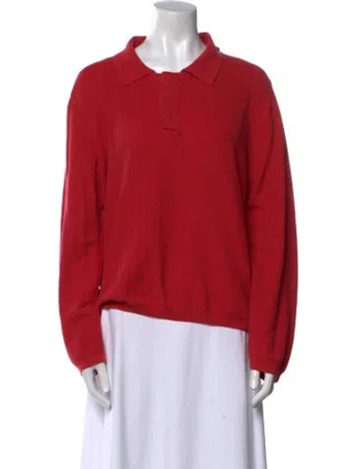 Pre-owned High Sport Long Sleeve Blouse In Red