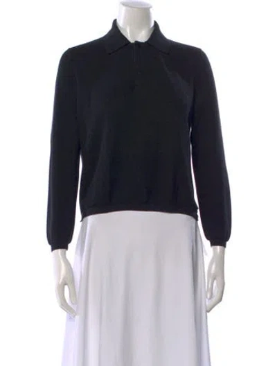 Pre-owned High Sport Long Sleeve Polo In Black