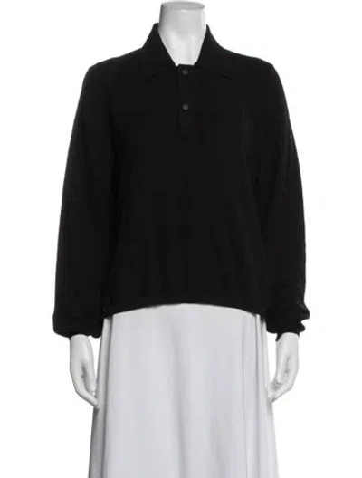 Pre-owned High Sport Long Sleeve Polo In Black