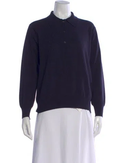 Pre-owned High Sport Long Sleeve Polo In Blue
