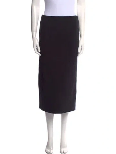 Pre-owned High Sport Midi Length Skirt In Black
