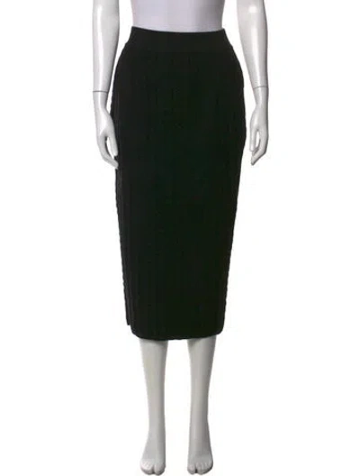 Pre-owned High Sport Midi Length Skirt In Black