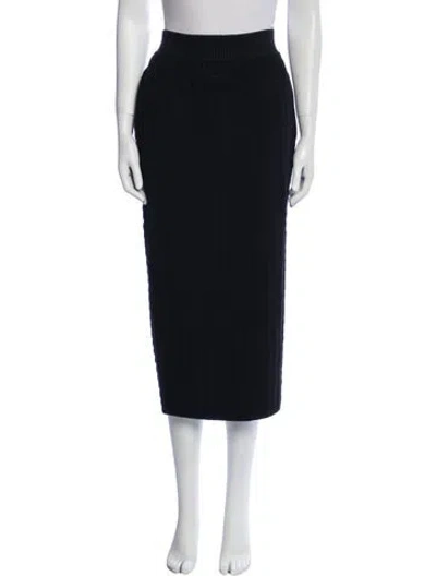 Pre-owned High Sport Midi Length Skirt In Blue