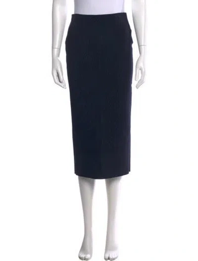 Pre-owned High Sport Midi Length Skirt In Blue