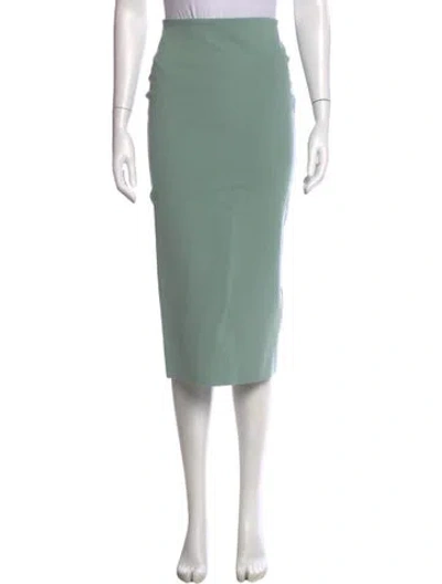 Pre-owned High Sport Midi Length Skirt In Green