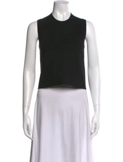 Pre-owned High Sport Mock Neck Sleeveless Top In Black