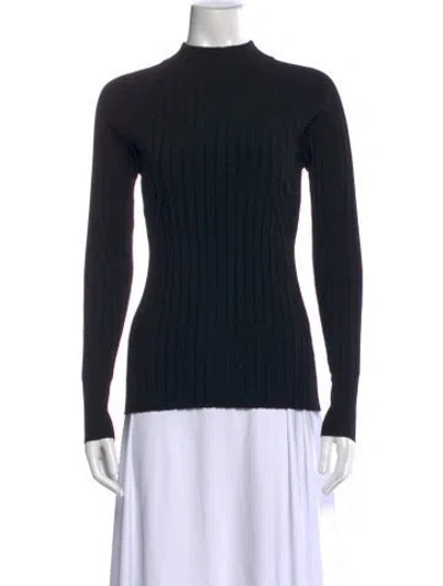 Pre-owned High Sport Mock Neck Sweater In Black