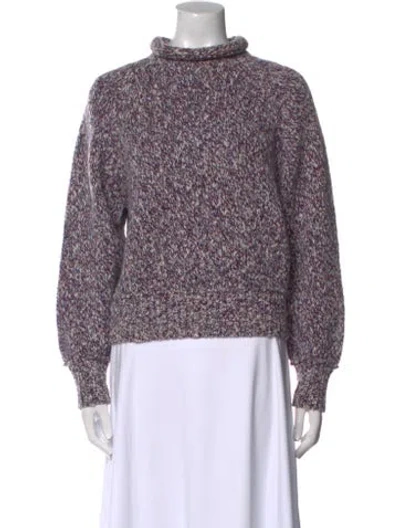 Pre-owned High Sport Mock Neck Sweater In Blue