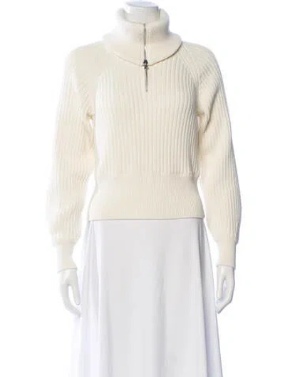 Pre-owned High Sport Mock Neck Sweater In Neutral
