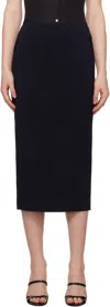 High Sport Navy Nsfw Petra Midi Skirt In 410 Navy
