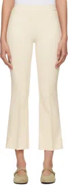 High Sport Off-white Kick Trousers In 105 Ivory