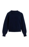 High Sport Park Hooded Knit Cotton Sweater In Navy