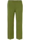 High Sport Patterned-jacquard Trousers In Green