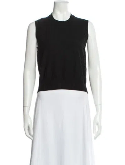 Pre-owned High Sport Patterned Mock Neck Top In White