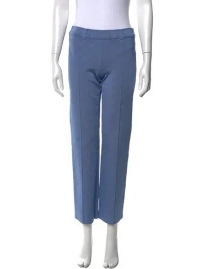 Pre-owned High Sport Patterned Straight Leg Pants In Blue