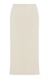 High Sport Petra Checked-jacquard Cotton-blend Midi Skirt In Ivory