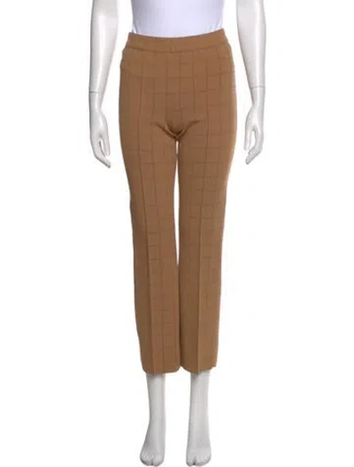 Pre-owned High Sport Printed Straight Leg Pants In Neutral
