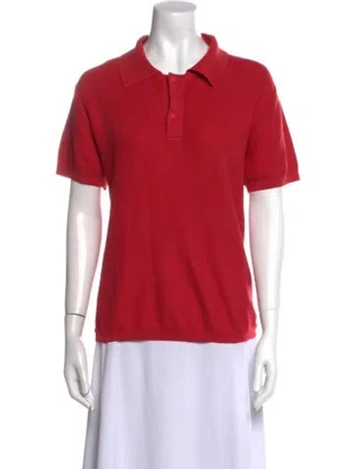 Pre-owned High Sport Short Sleeve Polo In Red