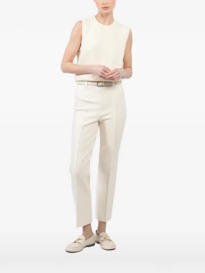 High Sport Sleeveless Crew-neck Vest In White