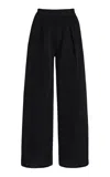 High Sport Slinky Fergie Pleated Wide-leg Pants In Black