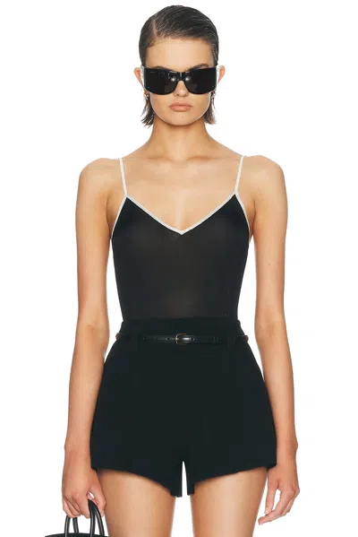 High Sport Slinky Tipped Tyler Cami Top In Black