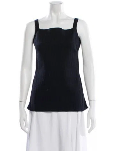 Pre-owned High Sport Square Neckline Mini Dress In Blue